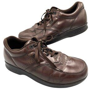 SAS Time Out Mens 9W Brown Leather Sneakers Tripad Comfort Shoes Vtg Grandpacore